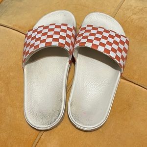 Vans checker slides